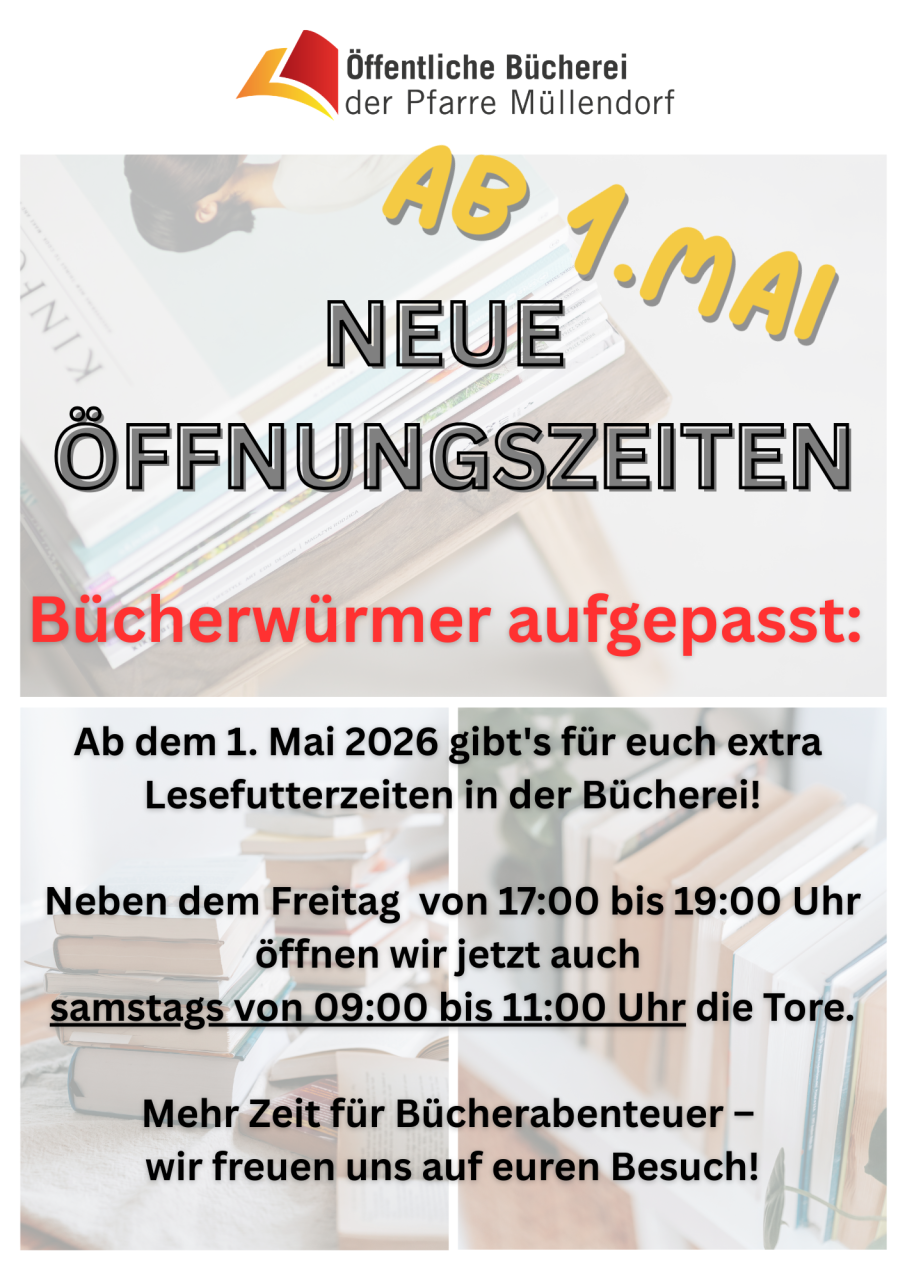 Flyer neue Öffnungszeiten